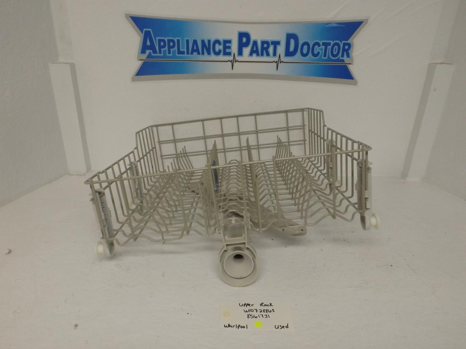Whirlpool Dishwasher W10728863 8561731 Upper Rack Used Whirlpool Dishwasher W10728863 8561731 Upper Rack Used